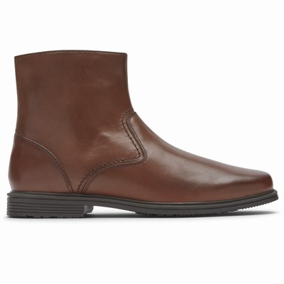 Rockport Taylor Waterproof Zipper Stiefel Herren Braun BZC-934762